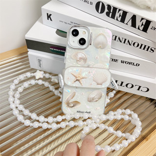 เคสโทรศัพท์มือถือ ลายปลาดาว พร้อมคลิปหนีบด้านหลัง และสายคล้อง สําหรับ iPhone 14 Pro Max 13 Pro Max 11