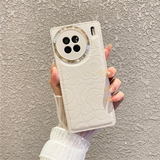 เคสโทรศัพท์มือถือหนัง ลายดอกคามิเลีย สําหรับ Vivo X90 X90Pro X80 X80Pro