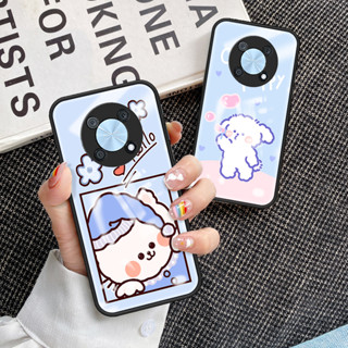 สําหรับ Huawei Nova Y90 เคสโทรศัพท์ Huawei Mate 50 Pro กระจกนิรภัย เคสนิ่ม TPU ขอบป้องกัน แข็ง กันกระแทก แฟชั่น เคสด้านหลัง