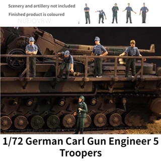 โมเดลฟิกเกอร์ทหารเยอรมัน Carl Artillery Engineer 5 Troopers 1/72