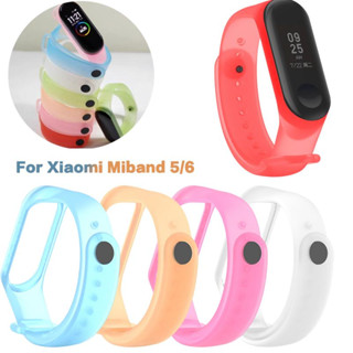 สายรัดข้อมือซิลิโคนใส สําหรับ Xiaomi Mi Band 6 5 Mi Band6 Xiomi Miband 3 4