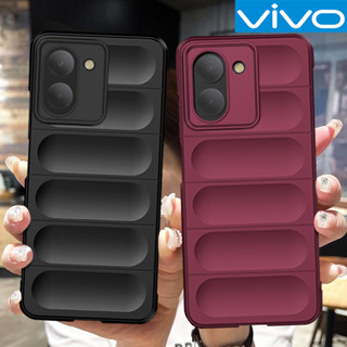 Vivo Y36 Y35 Y16 Y22S V27E V27 Pro V25E V25 Pro ต่อต้าน ลายนิ้วมือ กันกระแทก ดีไซน์เฉพาะตัวเคสโทรศัพท์นุ่ม