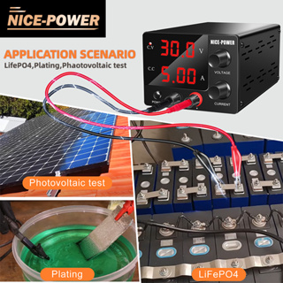 Nice-power พาวเวอร์ซัพพลาย DC ปรับได้ 0-30V 0-5A สําหรับบํารุงรักษาแรงดันไฟฟ้า DIY