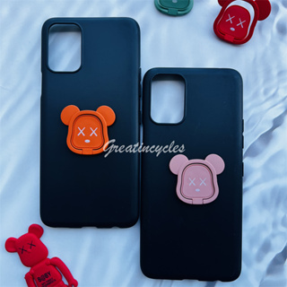 เคสซิลิโคนนิ่ม ลายหมี พร้อมแหวนขาตั้ง สําหรับ LG K42 K52 K62 Q52 K62+ K62 Plus