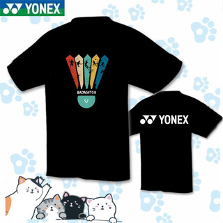 New Yonex เสื้อยืดแขนสั้น ระบายอากาศ แห้งเร็ว สําหรับผู้ชาย และผู้หญิง เหมาะกับการเล่นกีฬาแบดมินตัน 2023