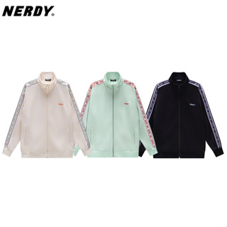 ใหม่ NERDY 22SS ชุดกีฬาสันทนาการ ฤดูใบไม้ร่วง พร้อมเชือกริบบิ้น เสื้อกันหนาว