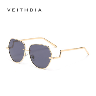 Veithdia ใหม่ แว่นตากันแดดแฟชั่น ป้องกันรังสียูวี สไตล์เรโทร สําหรับผู้ชาย และผู้หญิง S23011