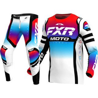 เสื้อกีฬาแขนสั้น ลายทีมแข่งรถ FXR Revo Pro Bomb Pop MX 2023