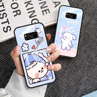 สําหรับ Samsung Galaxy S8 Plus เคสโทรศัพท์ Galaxy S8 Plus กระจกนิรภัย เคสนิ่ม TPU ขอบป้องกัน แข็ง กันกระแทก แฟชั่น เคสด้านหลัง