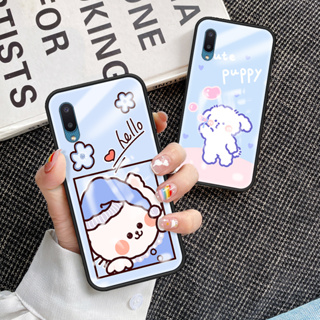 เคสโทรศัพท์มือถือกระจกนิรภัย TPU แบบนิ่ม ขอบแข็ง กันกระแทก สําหรับ Samsung Galaxy A02 A02