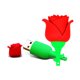 Roses แฟลชไดรฟ์ซิลิโคน ลายการ์ตูนน่ารัก ความเร็วสูง 128GB สําหรับคอมพิวเตอร์ โทรศัพท์ USB