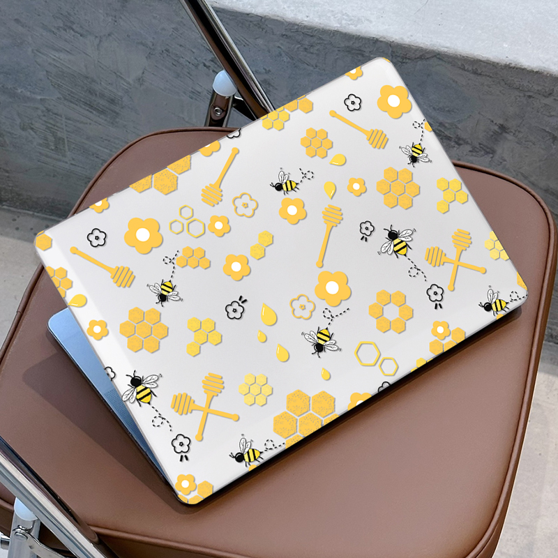 เคสแป้นพิมพ์ พิมพ์ลายการ์ตูนผึ้ง สําหรับ Macbook Air15 M2 Case A2941 Air13.6 A2681 Pro13 14 16inch A2338 A2779 A2780 M1 Air13 A2337 Retina A1932 2020 Pro13 A2289 A2251 A2159