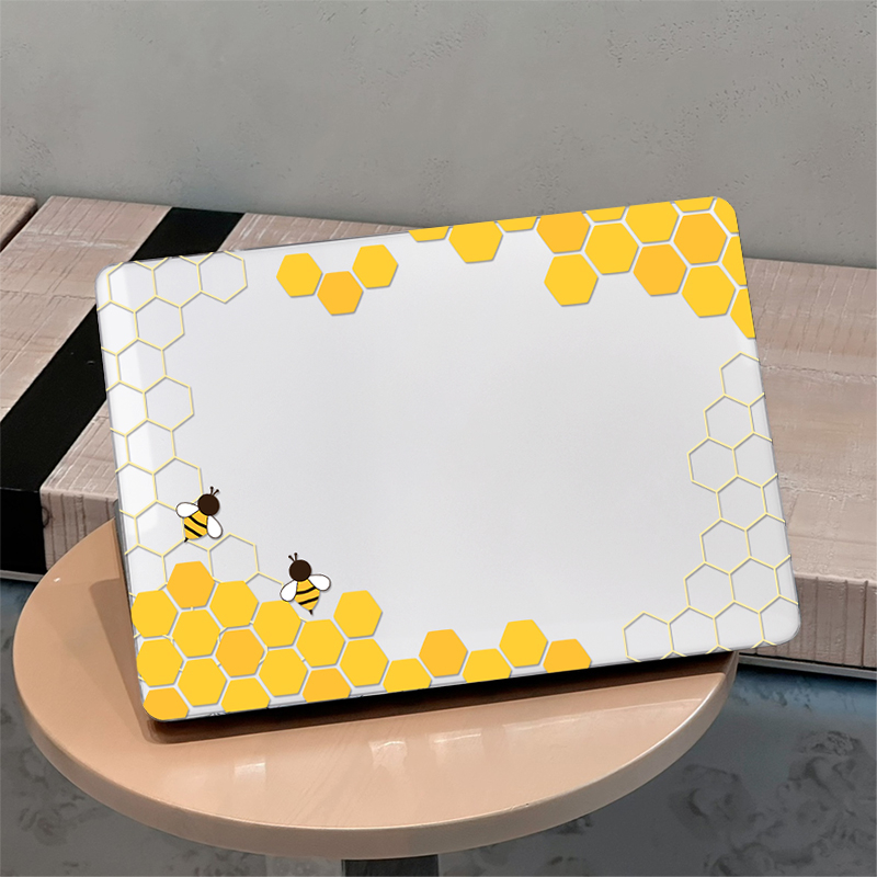 เคสแป้นพิมพ์ พิมพ์ลายการ์ตูนผึ้ง สําหรับ Macbook Air15 M2 Case A2941 Air13.6 A2681 Pro13 14 16inch A2338 A2779 A2780 M1 Air13 A2337 Retina A1932 2020 Pro13 A2289 A2251 A2159
