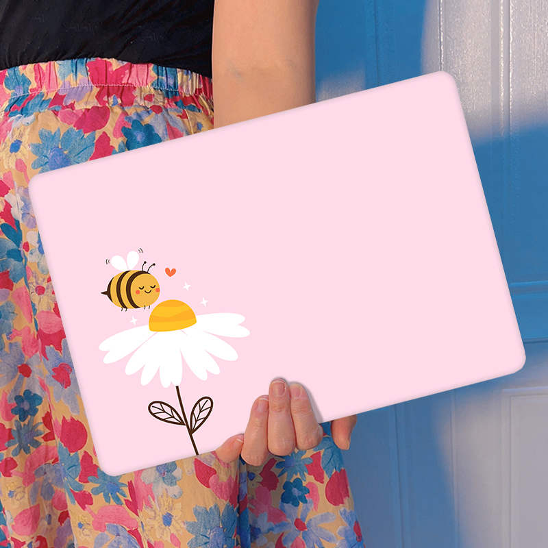 เคสแป้นพิมพ์ พิมพ์ลายการ์ตูนผึ้ง สําหรับ Macbook Air15 M2 Case A2941 Air13.6 A2681 Pro13 14 16inch A2338 A2779 A2780 M1 Air13 A2337 Retina A1932 2020 Pro13 A2289 A2251 A2159
