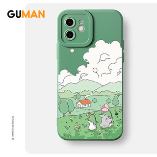 Guman เคสไอโฟน เคสซิลิโคนนุ่มกันกระแทกน่ารักตลก เคสโทรศัพท์ Compatible for iPhone 14 13 12 11 Pro Max SE 2020 X XR XS 8 7 6 6S Plus พลัส XYB2041