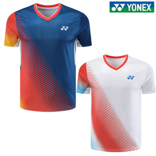 New Yonex เสื้อกีฬาแบดมินตัน แขนสั้น แบบแห้งเร็ว สําหรับผู้หญิง และผู้ชาย