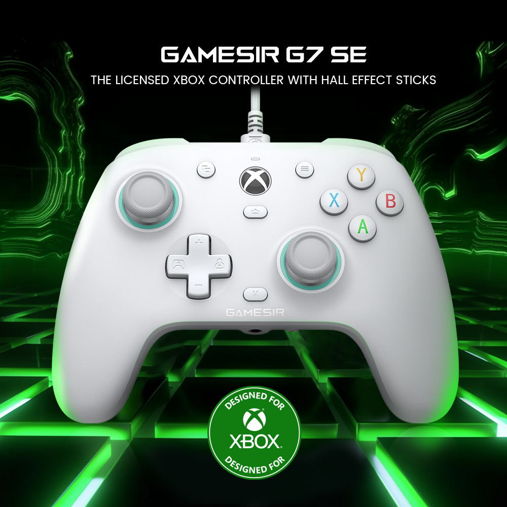 Gamesir G7 SE Xbox เกมแพดควบคุมเกม สายเคเบิล X Series, S One, Hall Effect Stick