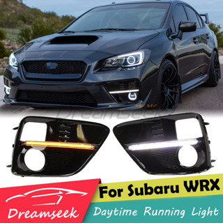 ไฟตัดหมอก LED DRL 2 สี สําหรับ 2015 2016 2017 Subaru WRX WRX STi