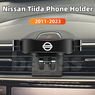 [Phone Holder] คลิปเมาท์ขาตั้งโทรศัพท์มือถือ อลูมิเนียม อุปกรณ์เสริม สําหรับ Nissan Tiida 2011-2023