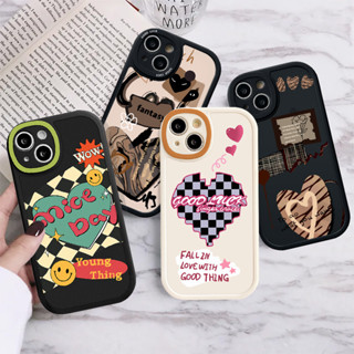 เคสโทรศัพท์มือถือนิ่ม ลายหมากรุกหัวใจ หน้ายิ้ม สําหรับ Redmi Note 10 8 11 9 Plus 10s 9s 11s 8Pro Redmi 12C A1 9 10 9T 10A 9A 10C 9C NFC Mi 12 11 Lite 11T Pro PO CO M3 X3 NFC เคส TPU