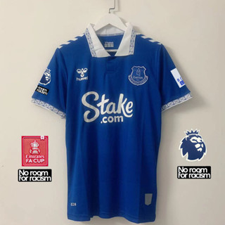 เสื้อกีฬาแขนสั้น ลายทีมชาติฟุตบอล Everton 23 24 ชุดเหย้า S - 4XL