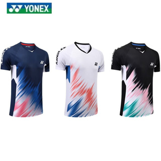 New Yonex เสื้อแบดมินตัน แขนสั้น แบบแห้งเร็ว เหมาะกับการแข่งขันกีฬา สําหรับเด็กผู้ชาย และผู้หญิง