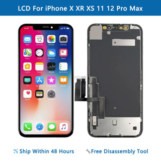 เคสหน้าจอสัมผัส LCD สําหรับ iPhone X XR XS 11 12 Pro Max