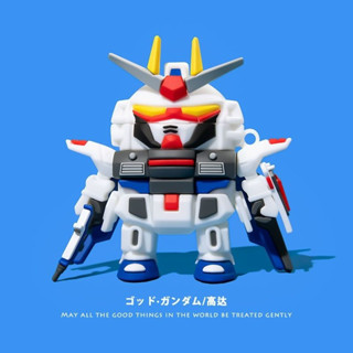 เคสหูฟังบลูทูธ ซิลิโคนนิ่ม แบบป้องกัน ลาย Freedom Gundam สําหรับ Airpods 3 1 2 generation pro