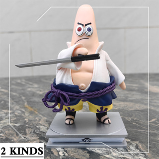 โมเดลฟิกเกอร์ PVC การ์ตูนนารูโตะ SpongeBob SquarePants Coslpay Uchiha Sasuke Uzumaki ของเล่น สําหรับเก็บสะสม