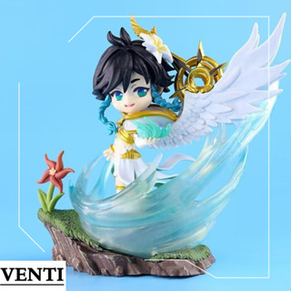 มาใหม่ โมเดลฟิกเกอร์ Pvc อนิเมะ Q Version Genshin Impact Venti ของเล่น สําหรับเก็บสะสม