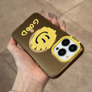 【Four corners are fall-proof/Acrylic hard case/smiley】เคส compatible for iPhone 11 12 13 14 pro max case