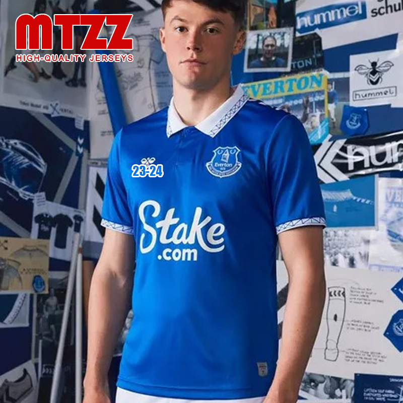 เสื้อกีฬาแขนสั้น ลายทีมชาติฟุตบอล MTZZ 23-24 Everto.n Jersey ชุดเหย้า ...