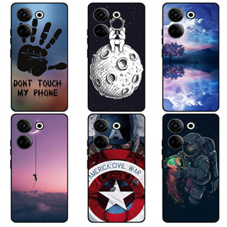 เคส Tecno Camon 20 Camon20 Pro 4G 5G Case การ์ตูน Captain America เคสซิลิโคน Soft TPU โทรศัพท์มือถือ Back เคส