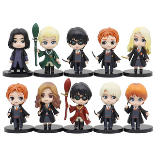 โมเดลฟิกเกอร์ PVC อนิเมะ Harry Potter Hermione Jane Granger Q Version 10 ชิ้น ต่อชุด