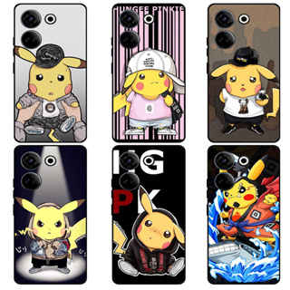 เคส Tecno Camon 20 Camon20 Pro 4G 5G Case การ์ตูน Pokemon Pikachu เคสซิลิโคน Soft TPU โทรศัพท์มือถือ Back เคส