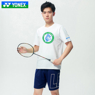 Yonex2023 ใหม่ เสื้อกีฬาแบดมินตัน ระบายอากาศ ดูดซับเหงื่อ แห้งเร็ว เหมาะกับฤดูร้อน สําหรับผู้ชาย และผู้หญิง ใส่วิ่ง เล่นกีฬา เทรนนิ่ง