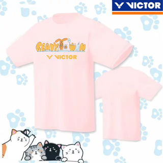 Victor ใหม่ เสื้อกีฬาแบดมินตัน แขนสั้น ระบายอากาศ แห้งเร็ว สําหรับผู้ชาย และผู้หญิง 2023