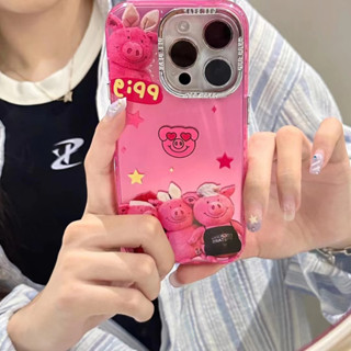 เคสโทรศัพท์มือถือ ลายการ์ตูน สีชมพู สําหรับ iPhone 11 12 12pro 12promax 13 13pro 13promax 14 14pro 14promax