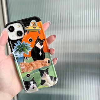 เคสโทรศัพท์มือถือ ลายการ์ตูนแมว สําหรับ iPhone 11 12 12pro 12promax 13 13pro 13promax 14 14pro 14promax