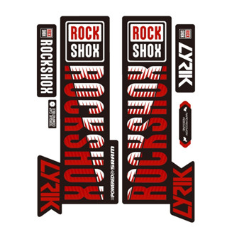 สติกเกอร์ ลาย sesuai untuk Rock Shox สําหรับติดตกแต่งจักรยานเสือภูเขา Mtb 2 ชิ้น