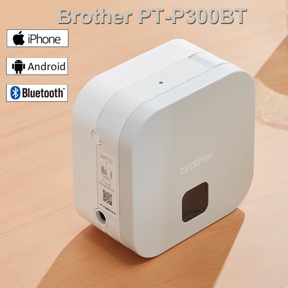 Brother Label Printer PT-P300BT P-touch Cube Label maker การเชื่อมต่อบลูทูธเครื่องพิมพ์ดีดขนาดเล็กสํ
