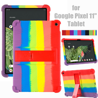 for Google Pixel 11 Inch Stand Cover Tablet Funda Pixel 11" 2023 Soft Silicone Adjustable Stand Case