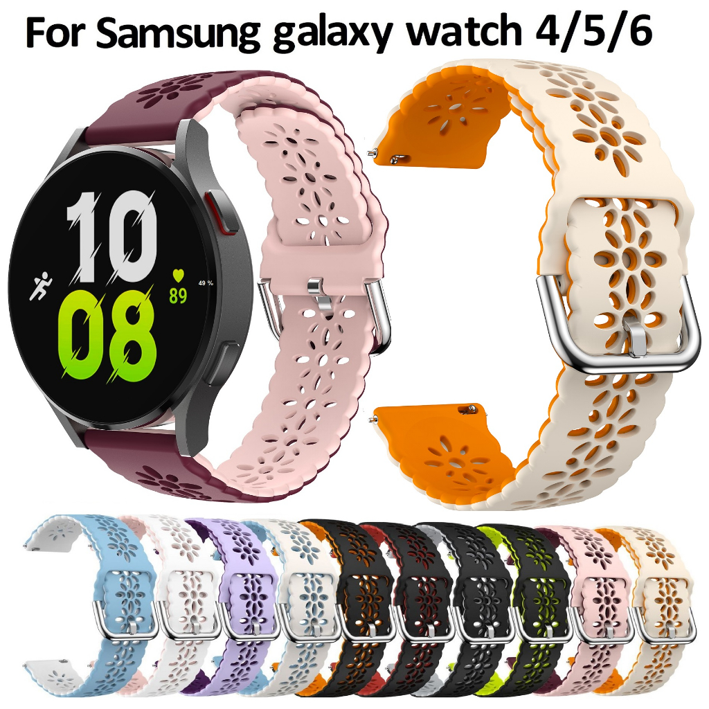 สาย Samsung Galaxy Watch 7 Strap Soft Silicone Band For Samsung Galaxy Watch FE สาย Galaxy Watch 6 /