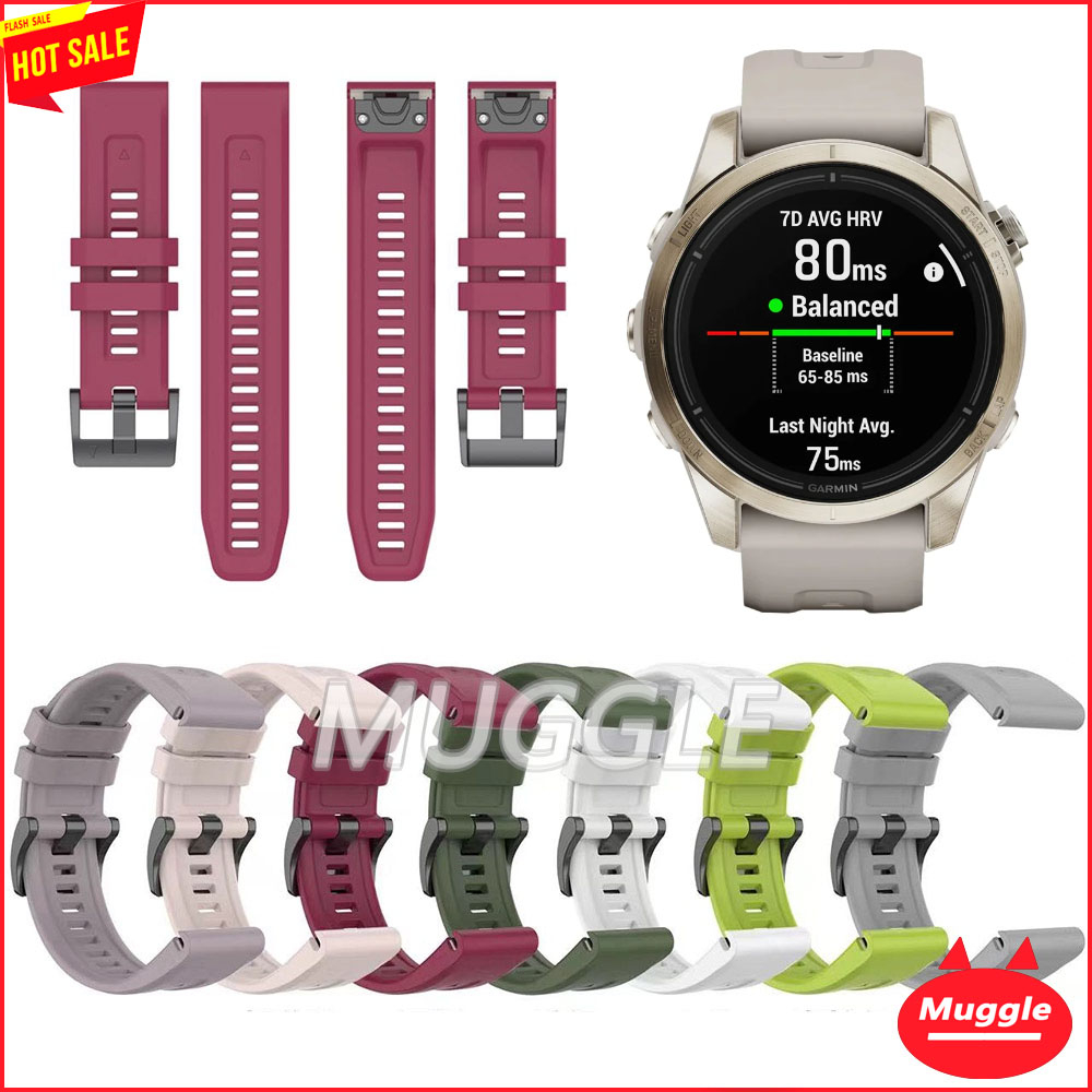 สาย Garmin Epix Pro (Gen 2) 42 มม. 47 มม. 51 มม. สายนาฬิกาข้อมือซิลิโคน แบบปลดเร็ว Garmin EPIX PRO Gen 2 Series 42mm 47mm 51mm