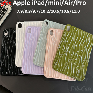 เคสซิลิโคน TPU แบบนิ่ม ลายระลอกน้ํา 3D กันกระแทก สําหรับ Apple iPad mini 4 5 6 Air 3 Pro 11 iPad10 iPad9 iPad8 7 MINI4 Pro11 11.0 นิ้ว 10.9 นิ้ว 10.5 10.2 9.7 8.3 7.9 นิ้ว