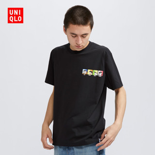 Uniqlo เสื้อยืดแขนสั้น พิมพ์ลายโดราเอมอน สําหรับผู้ชาย GPSK3