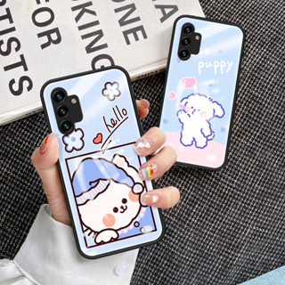 เคสโทรศัพท์มือถือกระจกนิรภัย TPU แบบนิ่ม ขอบแข็ง กันกระแทก สําหรับ Samsung Galaxy A13 Galaxy A13