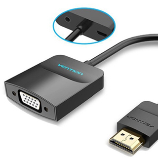 Vention HDMI เป็น vga อะแดปเตอร์ 1080p แปลงวิดีโอเสียง พร้อมสายเคเบิลพาวเวอร์ซัพพลาย สําหรับ Ps4 Monitor Projectorhdmi เป็น vga