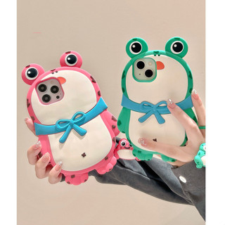 เคสโทรศัพท์มือถือ ซิลิโคน กันกระแทก ลายกบ สําหรับ iPhone 14 13 12 Pro Max i11