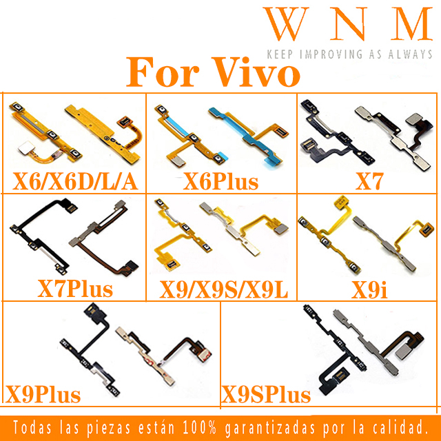 ปุ่ม Flex สําหรับ VIVO X6 X6Plus X7 X7Plus X9S X9i X9L X9Plus Plus Volume Power ON OFF Flex Cable อะ